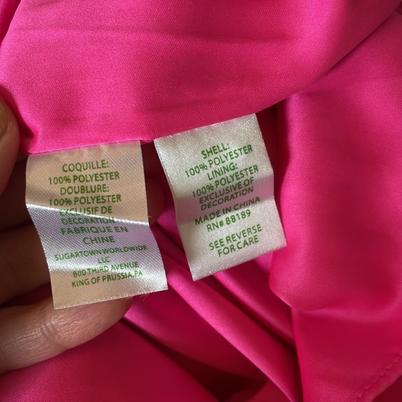 LILLY PULITZER hot pink dress Kristine Halter - Picture 10 of 10